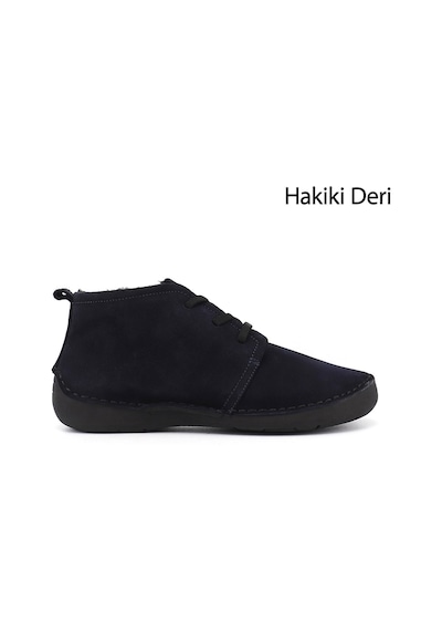 Gönderir Gönderi R Kadın Lacivert Süet Bağcıklı Hakiki Deri Comfort Bot Dkzb02842661