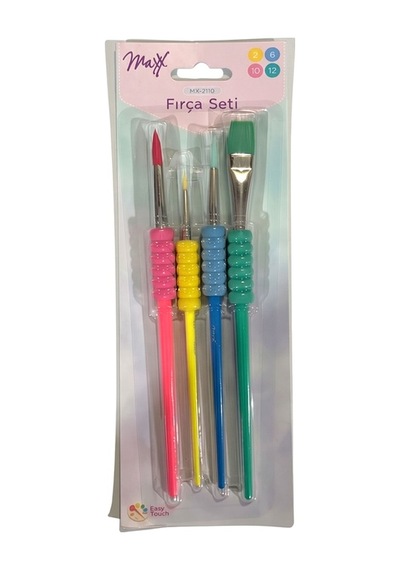 Maxx Renkli Fırça Seti 4lü Mx-2110