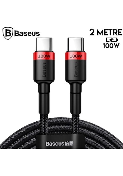 Baseus Cafule PD2.0 100W Flash USB Type-C Şarj Kablosu 2mt 20V 5
