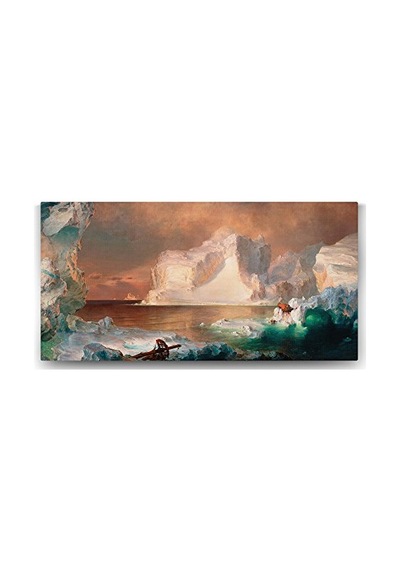 Edwin Church - The Icebergs Tablosu - 160x80cm