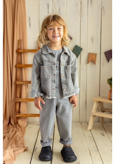 Oliven The Kid Oliventhekid Unisex Kot Ceket Gri Gri