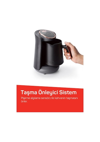 Arzum OK004 Okka Minio Türk Kahvesi Makinesi Taşma Önleyici Sistem 4 Fincan Kapasiteli