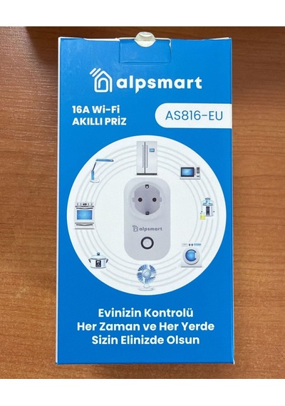 Alpsmart As 816-eu Wifi Akıllı Priz Tuya 16 Amper