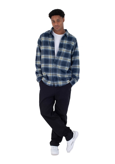 Hurley Hurley Portland Heavyweight Flannel Erkek Mavi Sweatshirt 6721 Lacivert