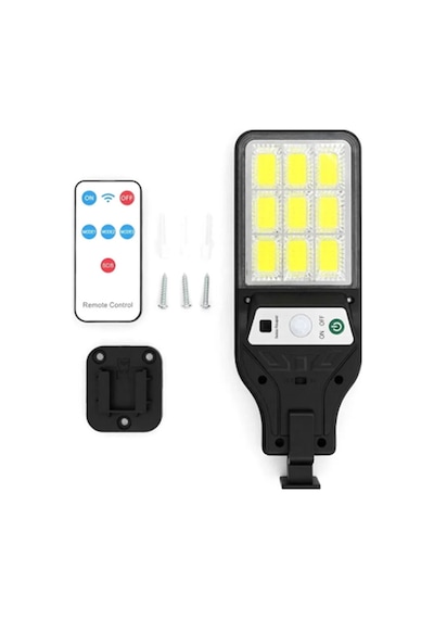 Panther Solar Led Duvar Lambası Pt-2911 Siyah