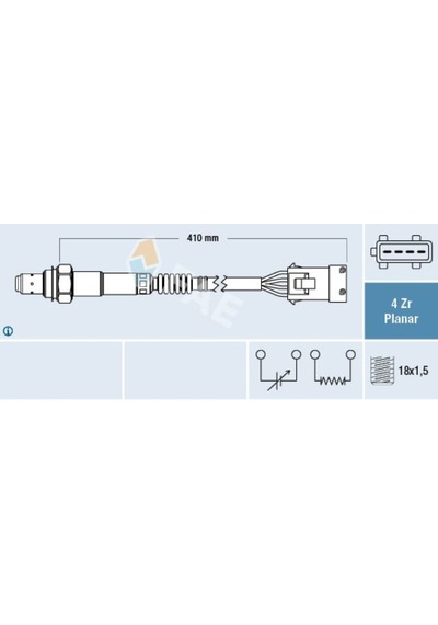 FAE 77282 LAMBDA SENSÖRÜ 98- PT.206-207-306-307-1007 1.4-1.6 16V