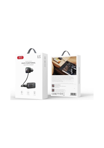 Bcc13 Çok Fonksiyonlu Araç Şarj Adaptörü - Led Işıklı Çift Usb Çıkışlı - 5v3.1v Ortam Aydınlatmalı