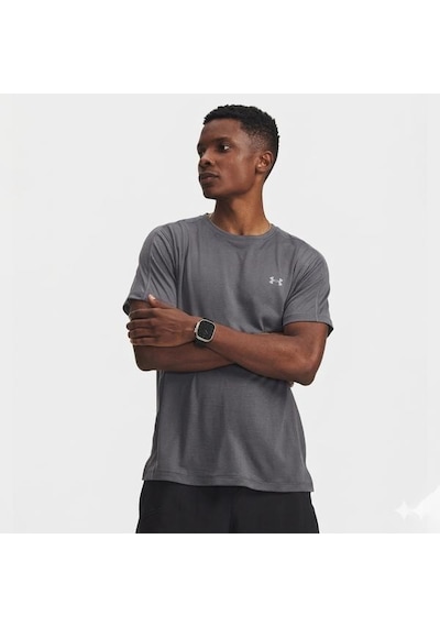 Under Armour Velociti Relect Erkek Gri Tişört