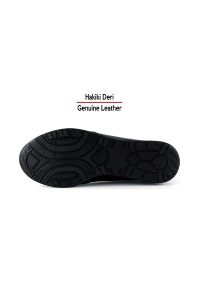 Erkan Saçmacı Mammina Siyah Hakiki Deri Çapraz Bant Detaylı Slip-on Günlük Ayakkabı Siyah
