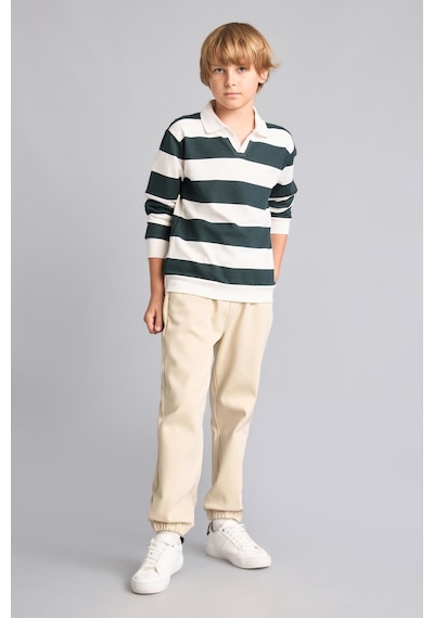 Defacto Standart Paça Pelüş Astar Jogger Pantolon Erkek Çocuk F1976a826wnbg31 Bej-bg31