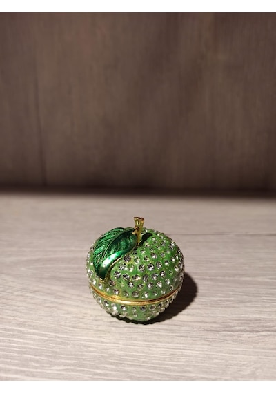 Swarovski Taşlı Elma Mücevherlik / Dekoratif Biblo