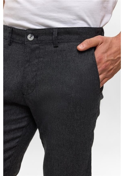 Süvari Siyah Slim Armürlü Pantolon Pn2020500731-s09 Siyah