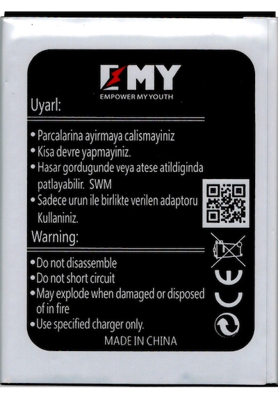 Vestel Venus V3 5580 Uyumlu Emy Batarya