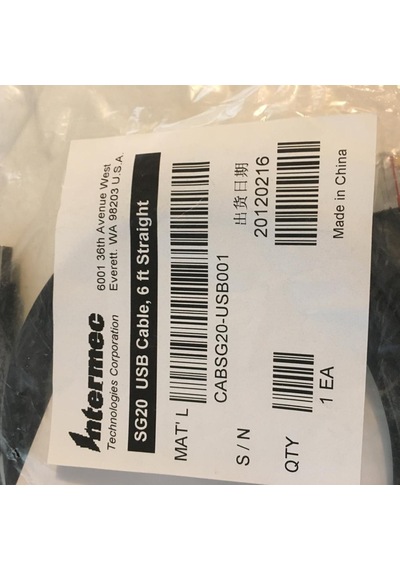 Honeywell Cabsg20-Usb001-6Ft Straight Usb Cable For Sg20