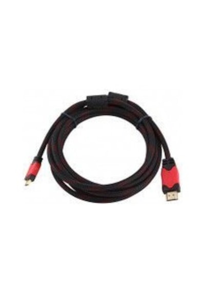 10 Metre Çelik Örgülü 3D Standart Hdmi Kablo