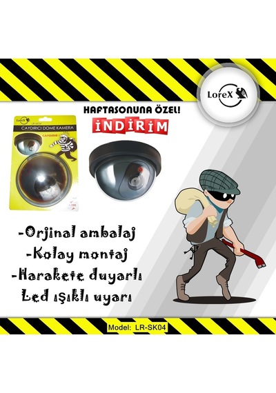 Lorex Lr-Sk04 Pilli Caydırıcı Dome Güvenlik Kamerası