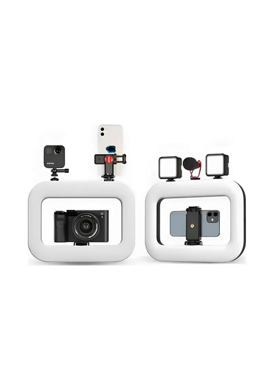 Gdx Phn-20w Rgb Led Video Işığı Sabitleyici Stabilizatörlü Vlog Rig Telefon Işık Seti