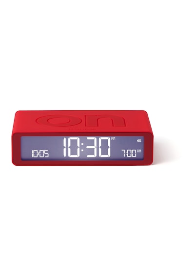Lexon Flip Klasik Şarj Edilebilir Alarm Saat Kırmızı