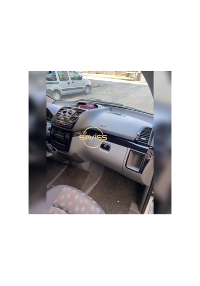 Mercedes Vito Parlak Siyah Full Set Torpido Konsol Maun Kaplama Pianblack