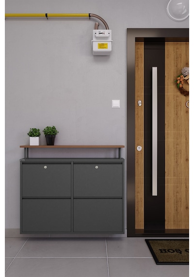 Ceha Kilitli Tablalı 4'lü Metal Ayakkabılık - Füme K.AYK-2.4/AC/P 7979/KL Ceha Kilitli Tablalı 4'lü Metal Ayakkabılık - Füme K.AYK-2.4/AC/P 7979/KL