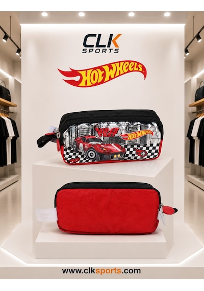Hot Wheels Araba Desenli Okul Çantası , Beslenme Çantası , Kalem Çantası , Suluk Matara 1 Parça