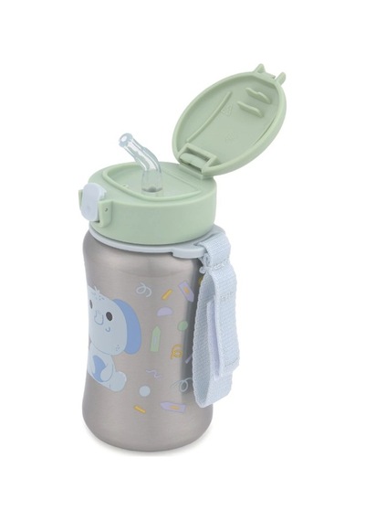 Skip Hop Besties Squad Paslanmaz Çelik Pipetli Suluk Fil STANDART