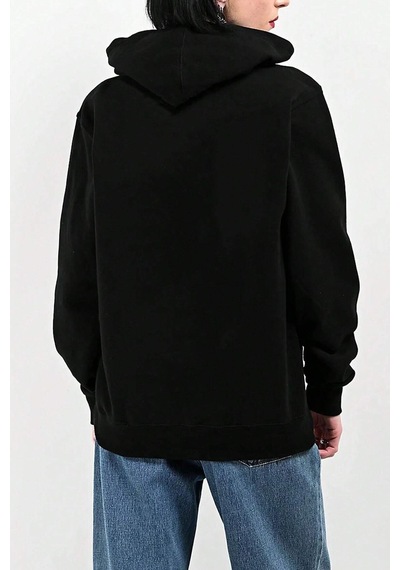 Uyguntarz Kalp Baskılı Unisex Oversize Sweatshirt siyah