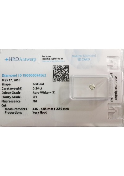 Hrd Sertifikalı - Tektaş Pırlanta Yüzük - 0,26 Karat 14 Ayar (518570060)