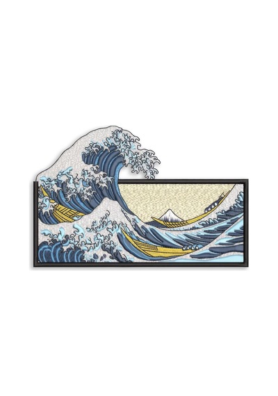 Büyük Dalga Kanagawa - Metal Tablo - Dec0159 100 X 66 Cm Çok Renkli