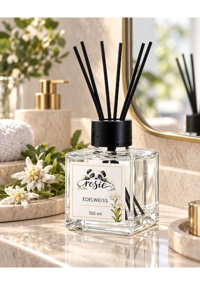 Rosie Edelweiss Çiçeği 7'li Çubuklu Oda Kokusu Seti 7 X 100 Ml Zarif Çiçeksi Dokunuş Çiçek