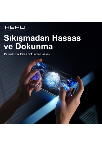 HEPU TITAN HD Clear Cam Ekran Koruyucu – iPhone 13 / 13 Pro / 14 / 16e Uyumlu