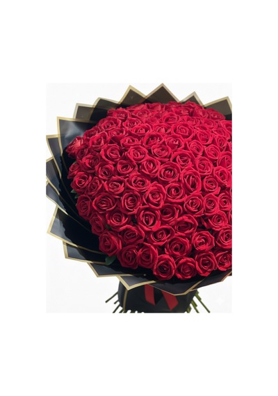 101 Kırmızı Kadife Yapay Gül Buketi Sevgiliye Gösterişli Romantik Hediye Kırmızı - 890677583 Kırmızı