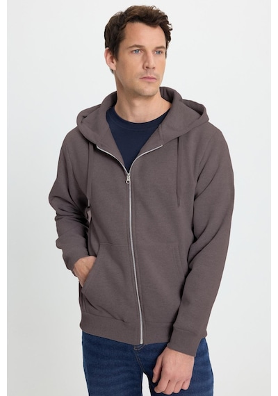 Tudors Unisex Relax Fit Rahat Kesim Pamuklu İçi Polarlı Çift Cepli Tam Fermuarlı Gri Kapüşonlu Sweatshirt-41653 Gri Tudors Unisex Relax Fit Rahat Kesim Pamuklu İçi Polarlı Çift Cepli Tam Fermuarlı Gri Kapüşonlu Sweatshirt-41653 Gri