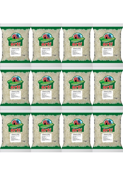 Orti Osmancık Pirinç 1 Kg x 12 Paket.