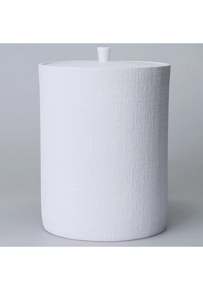 By Selim Linen Beyaz 5 Parça Polyester Banyo Seti Beyaz