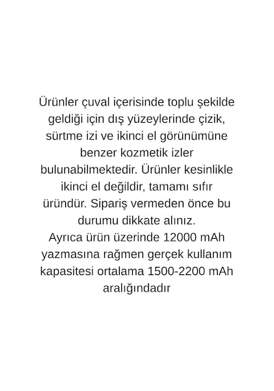 18650 Şarjlı Li-ion Pil 3.7v 12000mah Yazılı 39 Gram Güçlü Batarya 10 Adet