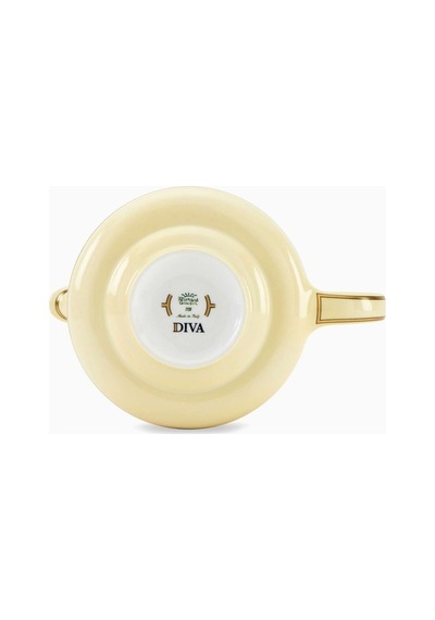 Ginori 1735 Retro Tarzda Colonna Çaydanlık Porselen 770ml Şık Altın Detaylı Çaydanlıklar 232 Çok Renkli