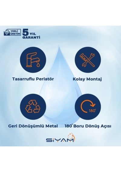Aç-kapa Özellikli Krom Renkli Lavabo Bataryası, 17 Cm 12 Izgara