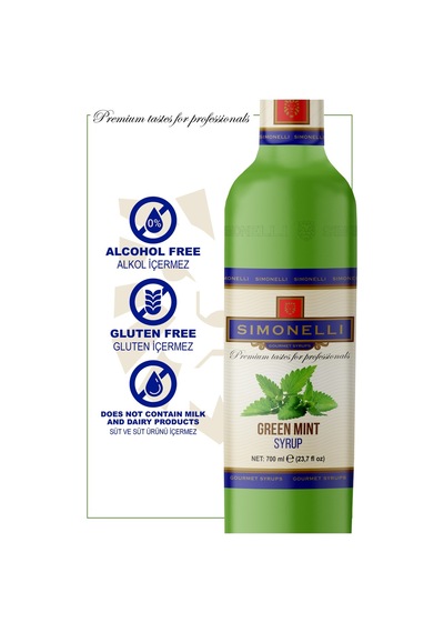 Simonelli Kahve Şurubu| Nane Aromalı | 70 CL | + Pompa Simonelli