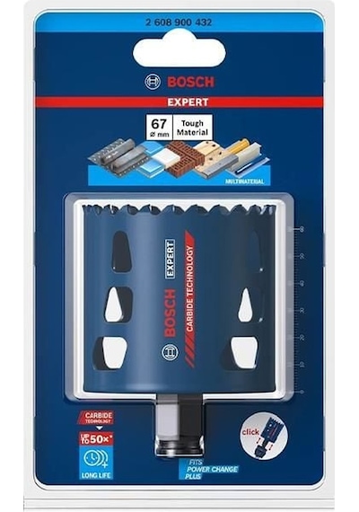 Bosch Expert Tough Material Delik Açma Testeresi 67 x 60 mm -2608900432