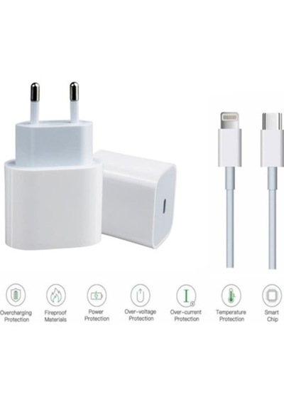 Iphone Hızlı Şarj Aleti 20w + Usb-c Kablosu Senalstore