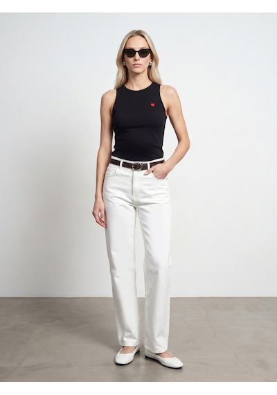 Dilvin 21259 Bisiklet Yaka Top-siyah
