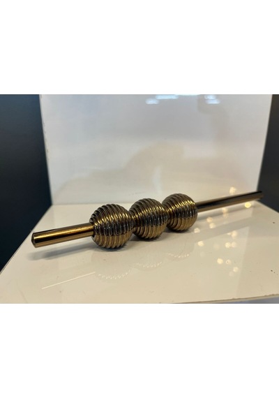 Petra Çizgili Metal Kulp 32mm Bronz Dolap Kapak Tv Ünite Modern Çekmece Mobilya Kulbu Komidin Bronz
