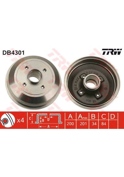 TRW DB4301 Fren Kampanası Corsa C 00- Abssız