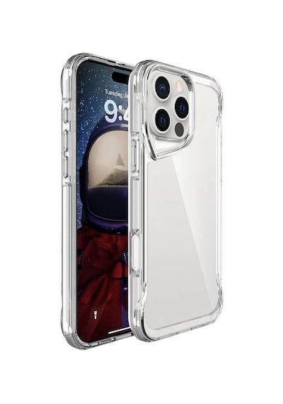 Zore Apple Uyumlu iPhone 16 Pro Max Kılıf T-max Kapak - Şeffaf Şeffaf