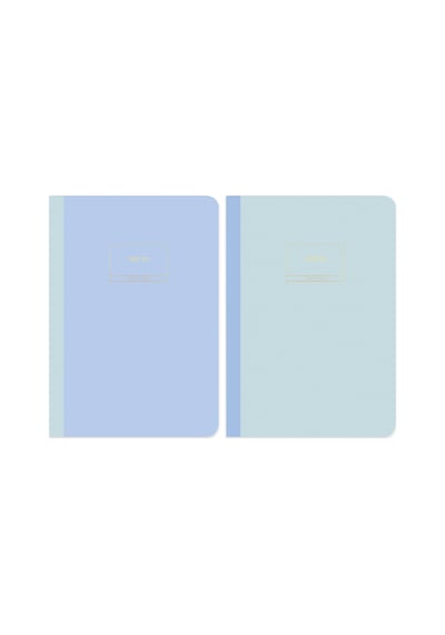 Limited Edition Terzi Dikiş 2'li Defter Seti Pastel Mavi 17x25