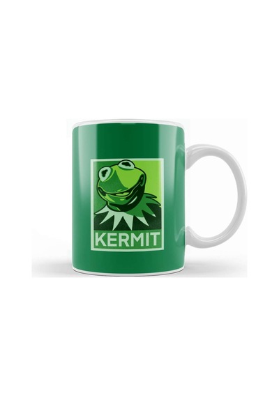 Green Kermit Kupa Bardak Porselen Karışık