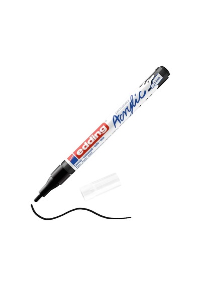 Edding 5300 Akrilik Boyama Markörü 1-2 Mm Siyah