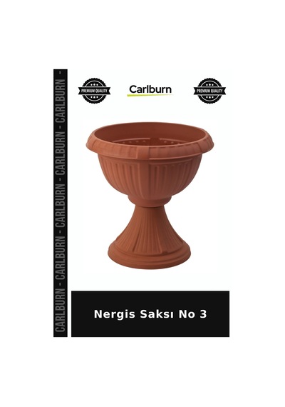 Özel Seri Nergis Saksı No 3 Bitki Teras Dekoratif