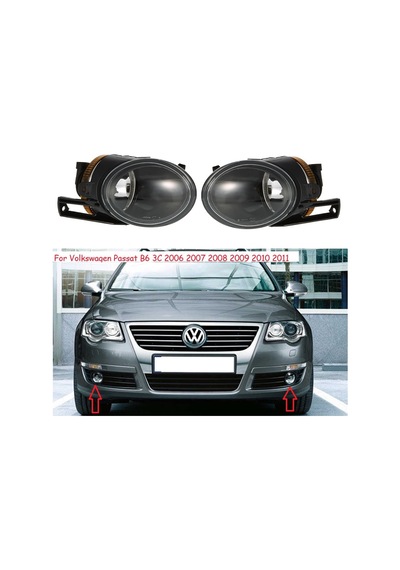 Volkswagen B6 Passat 3c0941700 Sağ Yolcu Tarafı Ampullü ve Duylu Sis Lambası Passat Sis Farı